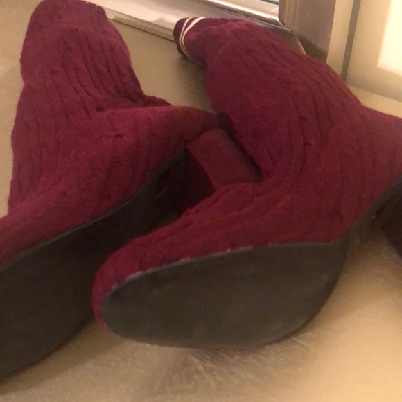 Sock over boot style mid calf boots. - Picture 7 of 7